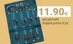 Tigotà KOB set pennelli doppia punta 4 pz offerta