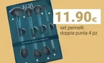 Tigotà KOB set pennelli doppia punta 4 pz offerta