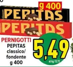 Iper Triscount PERNIGOTTI PEPITAS classico/ fondente offerta
