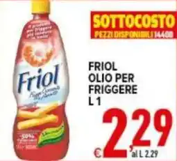 Iper Triscount Friol olio per friggere offerta