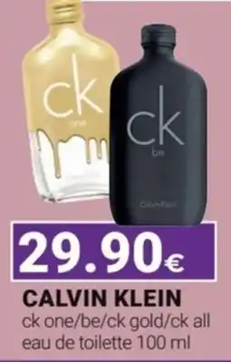 Tigotà CALVIN KLEIN ck one/be/ck gold/ck all eau de toilette offerta
