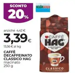 Coop Caffè decaffeinato classico HAG offerta