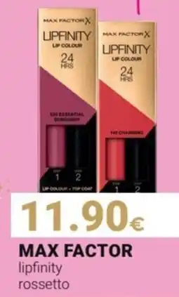 Tigotà MAX FACTOR lipfinity rossetto offerta