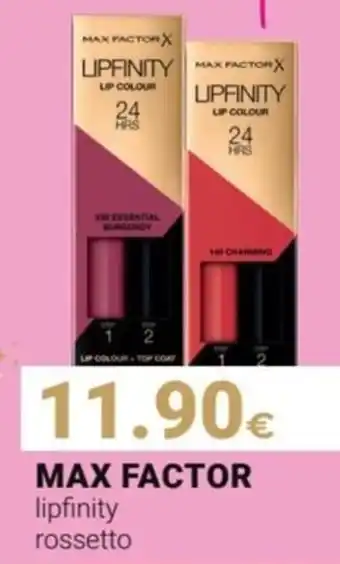 Tigotà MAX FACTOR lipfinity rossetto offerta