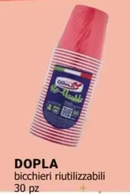 Tigotà DOPLA bicchieri riutilizzabili offerta