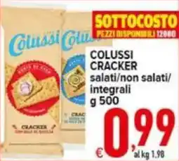 Iper Triscount COLUSSI CRACKER salati/non salati/ integrali offerta