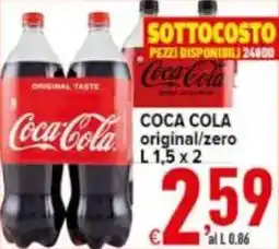 Iper Triscount COCA COLA original/zero offerta