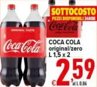 Iper Triscount COCA COLA original/zero offerta