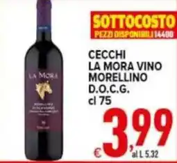 Iper Triscount Cecchi la mora vino morellino d.o.c.g. offerta