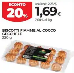Coop Biscotti fiamme al cocco GECCHELE offerta