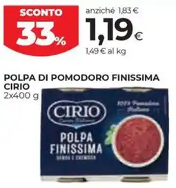Coop Polpa di pomodoro finissima CIRIO offerta
