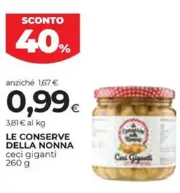 Coop LE CONSERVE DELLA NONNA ceci giganti offerta