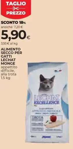 Coop Alimento secco per gatti lechat MONGE offerta