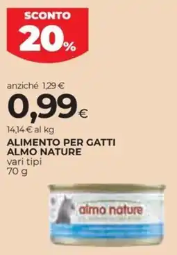 Coop Alimento per gatti ALMO NATURE offerta