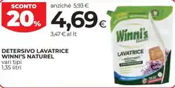Coop Detersivo lavatrice WINNI'S NATUREL offerta