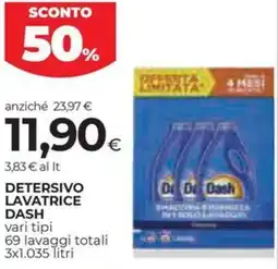 Coop Detersivo lavatrice DASH offerta