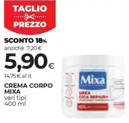 Coop Crema corpo MIXA offerta