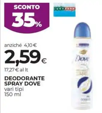 Coop Deodorante spray DOVE offerta