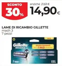 Coop Lame di ricambio GILLETTE mach 3 7 pezzi offerta