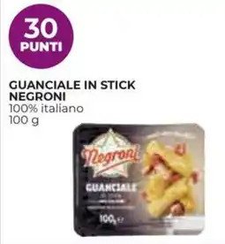 Coop Guanciale in stick NEGRONI offerta