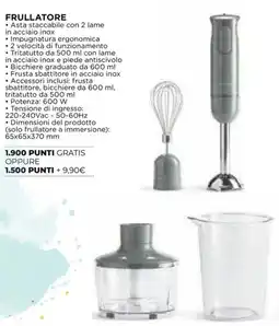 Coop Tognana frullatore offerta