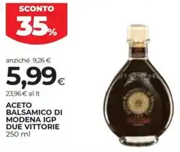 Coop Aceto balsamico di modena igp due VITTORIE offerta