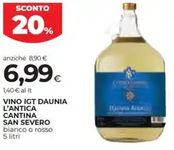 Coop Vino igt daunia l'antica cantina SAN SEVERO offerta