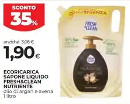 Coop Ecoricarica sapone liquido fresh&clean nutriente offerta