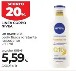 Coop NIVEA body fluida idratante rassodante offerta
