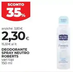 Coop Deodorante spray NEUTRO ROBERTS offerta