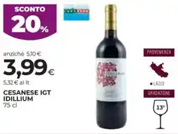 Coop Cesanese IGT IDILLIUM offerta