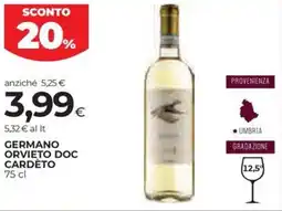 Coop Germano orvieto doc CARDÈTO offerta