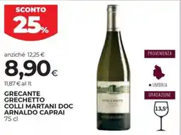 Coop Grechetto grecante colli martani doc ARNALDO CAPRAI offerta