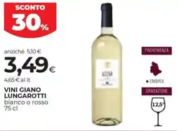 Coop Vini giano LUNGAROTTI offerta