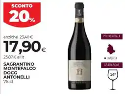 Coop Sagrantino montefalco DOCG ANTONELLI offerta