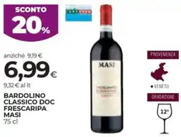 Coop Bardolino classico doc frescaripa MASI offerta