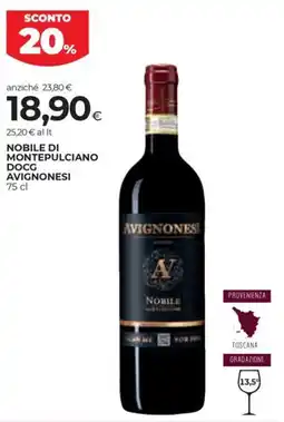 Coop Nobile montepulciano DOCG AVIGNONESI offerta