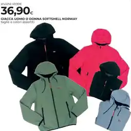Coop Giacca uomo o donna SOFTSHELL NORWAY offerta