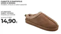 Coop Ciabatte o pantofole uomo o donna offerta