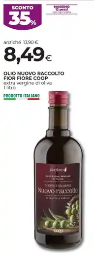 Coop Olio nuovo raccolto fior fiore COOP offerta