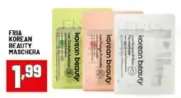 Risparmio Casa Fria korean beauty maschera offerta