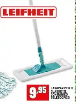 Risparmio Casa LEIFHEIT Lavapavimenti classic XL con manico telescopico offerta