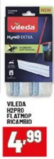 Risparmio Casa Vileda H2PRO flatmop ricambio offerta