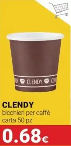 Tigotà CLENDY bicchieri per caffè carta offerta