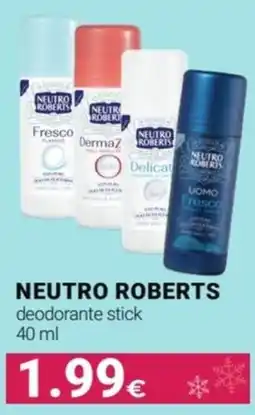 Tigotà NEUTRO ROBERTS deodorante stick offerta