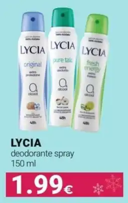 Tigotà LYCIA deodorante spray offerta