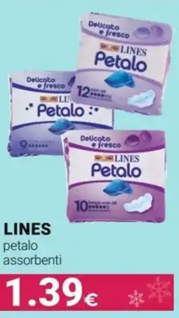 Tigotà LINES petalo assorbenti offerta