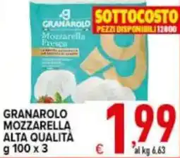 Iper Triscount Granarolo mozzarella alta qualità offerta