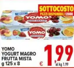Iper Triscount Yomo yogurt magro frutta mista offerta