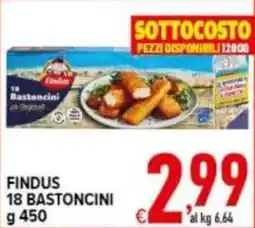 Iper Triscount Findus 18 bastoncini offerta